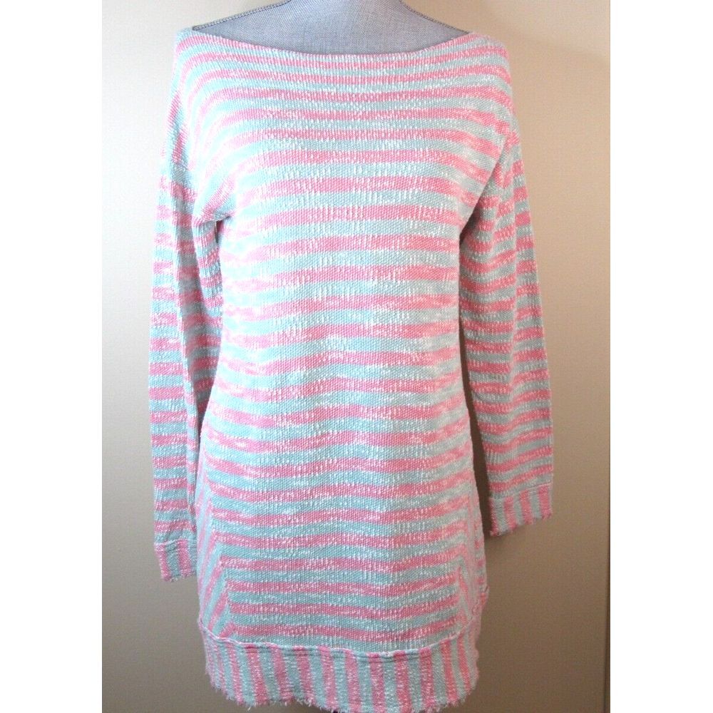 Soft Surroundings Women's Medium Cotton Pullover‎ Sweater Tunic Top